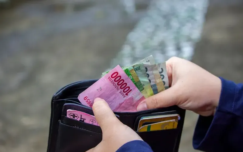 Portemonnee met buitenlandse bankbiljetten
